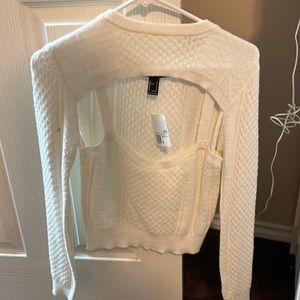 F21 Cropped Sweater. New with tags!